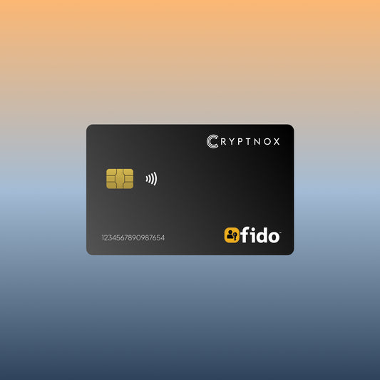 Cryptnox fido2 key secure passwordless authentication data protection