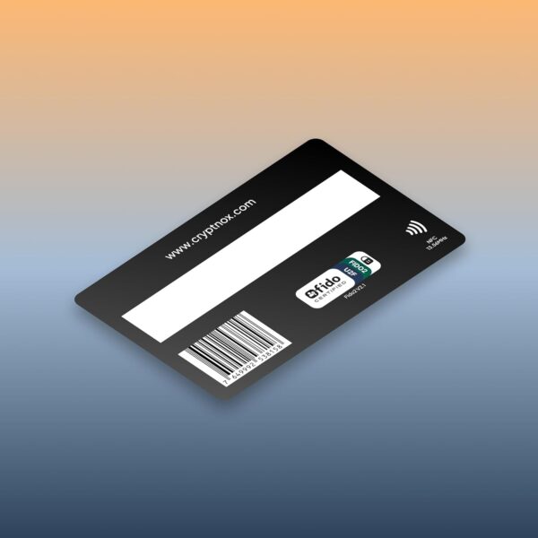Cryptnox® FIDO2 Security Key - Passwordless & 2FA Authentication - Compatible Microsoft, Apple, Google, Android & More - Convenient Card Format - NFC & Contact - Image 2
