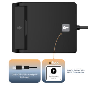 Cryptnox Contact Smartcard Reader — Dual Slot USB | Buy Online